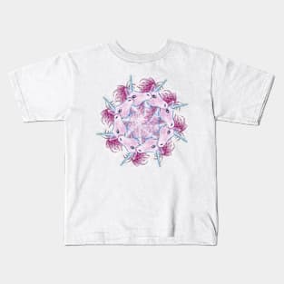 Unicorn circle pattern Kids T-Shirt